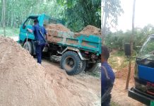 আজাদীতে সংবাদের জেরে তৎপর পুলিশ: ভূজপুরে বালুভর্তি দুটি ড্রাম ট্রাক জব্দ