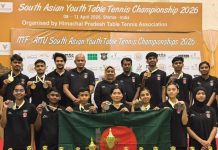 সাউথ এশিয়ান ইয়ুথ টিটিতে রানার্স আপ বাংলাদেশ