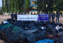 কর্ণফুলীতে যৌথ অভিযান: ৩১২ কোটি টাকার অবৈধ জাল জব্দ