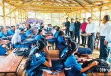 আগুনে পুড়ে ছাই বিদ্যালয়, চার দিনেই ক্লাসে ফেরা