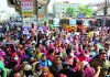 মাইলের মাথা এলাকায় কেইপিজেড শ্রমিকদের সড়ক অবরোধ, বিক্ষোভ