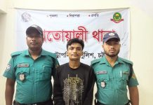কোতোয়ালীতে ১৩ মামলার আসামি আব্দুস শুক্কুর গ্রেপ্তার