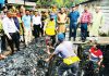 এক্সপ্রেসওয়ের র্যাম্প নির্মাণকাজের মাটির কারণে ফ্রি পোর্টে রাস্তার বেহাল দশা