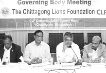 লায়ন্স হাসপাতাল পরিদর্শনে এলসিআইএফ এরিয়া লিডার একেএম রেজাউল হক