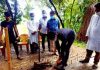 ঈশা খাঁ দিঘিতে দেয়াল নির্মাণ বন্ধ করালেন ইউএনও