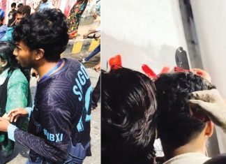 গ্রাফিতি নিয়ে দিনভর উত্তেজনা