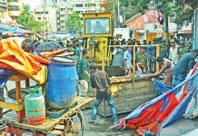 সড়ক ও ফুটপাত থেকে ২শ দোকান উচ্ছেদ