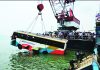 দৌলতদিয়া ফেরিঘাটে আবারও বাস পড়ল নদীতে