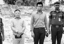 কয়েকটি বালুর স্তূপ জব্দ,৪০ হাজার টাকা জরিমানা