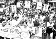 কেন্দ্রীয় কমিটিকে শুভেচ্ছা জানিয়ে মহানগর যুবদলের আনন্দ মিছিল