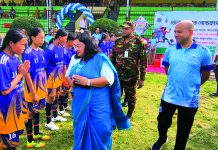 রাঙ্গামাটিতে জেলা প্রশাসক গোল্ডকাপ প্রমীলা ফুটবল টুর্নামেন্ট উদ্বোধন