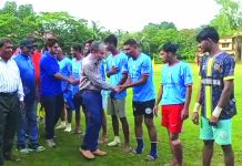 কাপ্তাই প্রজেক্টে শহীদ শামসুদ্দীন স্মৃতি ফুটবল টুর্নামেন্ট উদ্বোধন