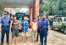 মাটিরাঙ্গায় অস্ত্রসহ ইউপিডিএফের তিন সদস্য আটক