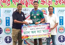 চব্বিশের গণঅভ্যুত্থান ক্রীড়া উৎসব ফুটবল টুর্নামেন্টে কল্লোল সংঘের জয়