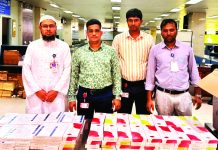 দুবাই থেকে আসা যাত্রীর ব্যাগেজে মিলল ৬ লাখ টাকার সিগারেট