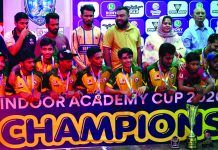 ইনডোর ক্রিকেট টুর্নামেন্টে নিও একাডেমি চ্যাম্পিয়ন