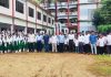 নবগঠিত উপজেলার সদর দপ্তর ইস্যুতে ক্লাস বর্জন করে আন্দোলনে শিক্ষার্থীরা