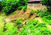 সুখছড়ি খালের ভাঙনে বিলীন গ্রামীণ সড়ক