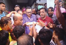 উত্তর আগ্রাবাদে পানিবন্দী মানুষের পাশে সাঈদ আল নোমান এমপি