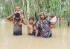 পানির সঙ্গে ৮ দিনের লড়াই, অবশেষে স্ত্রী-সন্তান নিয়ে আশ্রয়ের সন্ধানে