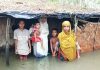 তিন শিশুকে বুকে আগলে টানা ৬ দিন পানিবন্দি মা