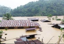 রাঙামাটির দুর্গম ফারুয়ায় ডুবে গেছে বসতঘর, দোকানপাট