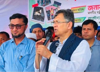 বন্যা পুনর্বাসনে আলহাজ্ব শামসুল হক ফাউন্ডেশনের ১০০ নতুন ঘর নির্মাণ কার্যক্রম উদ্বোধনে স্বরাষ্ট্রমন্ত্রী