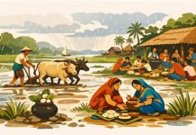 আষাঢ়ে ধান রোপণের আচার