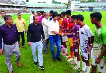 সকার সিটি চট্টগ্রামের ফুটবল অনুশীলন কার্যক্রম উদ্বোধন