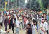 তরুণদের ঝাড়খণ্ড বিধানসভা অভিমুখে পদযাত্রা