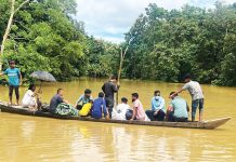 রাতভর বৃষ্টিতে দীঘিনালার নিম্নাঞ্চল প্লাবিত