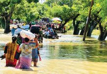 খাগড়াছড়িতে ভারী বর্ষণে নিচু এলাকা প্লাবিত, পাহাড় ধস
