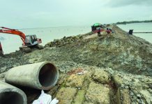 পেকুয়ায় বেড়িবাঁধ কেটে নাসি বসানোর চেষ্টা