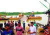 কর্ণফুলীতে তীব্র স্রোত, চন্দ্রঘোনায় পন্টুন ডুবে বন্ধ হল ফেরি