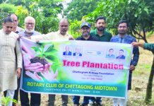 রোটারি ক্লাব চট্টগ্রাম মিডটাউনের বৃক্ষরোপণ কর্মসূচি