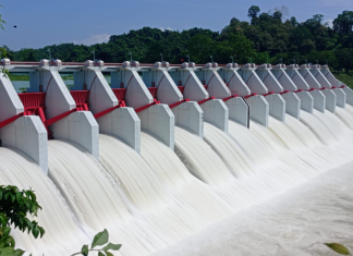 চতুর্থ দফায় ৩ ফুট খুলে দেওয়া হয়েছে কাপ্তাই বাঁধের ১৬টি জলকপাট