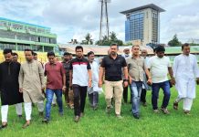 জেলা স্টেডিয়ামের উন্নয়ন কাজ পরিদর্শন করলেন ইসরাফিল খসরু