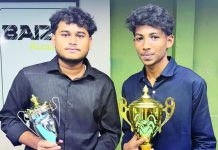 বেইজ বিলিয়ার্ডস জুনিয়র এইট বল পুল টুর্নামেন্টে হাবিব চ্যাম্পিয়ন