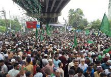 যে পথ দিয়ে যাবে জুলুস