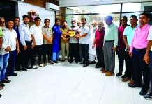 ক্রীড়া সংগঠক সালাহউদ্দিন জাহেদের সংবর্ধনা