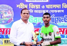 শহীদ জিয়া-খালেদা জিয়া স্মৃতি আন্তঃস্কুল ফুটবলের ফাইনালে রেলওয়ে ও মাইজপাড়া