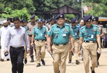 মনসুরাবাদ পুলিশ লাইন্স পরিদর্শনে সিএমপি কমিশনার