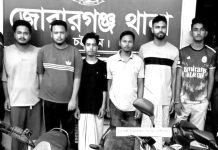 মীরসরাইয়ে চোরাই তিনটি মোটরসাইকেল চক্রের ৬ সদস্য গ্রেপ্তার