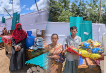 বন্যায় ক্ষতিগ্রস্ত লামার মানুষের ঘর পুনর্নির্মাণে পাশে আলহাজ্ব শামসুল হক ফাউন্ডেশন