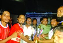 রাজস্থলীতে কোকো স্মৃতি ফুটবলে খন্তাকাটা একাদশ চ্যাম্পিয়ন