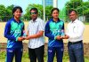 ক্রিকেটার নিশান ও ওয়াসির সম্মাননা