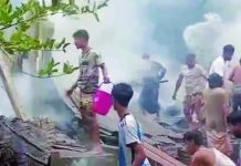 বোয়ালখালীতে আগুনে পুড়ল পাঁচ বসতঘর