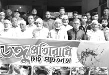 ডেঙ্গু প্রতিরোধে চাই সচেতনতা