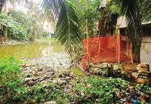 দখল দূষণে বিপন্ন ধলিয়া লেক