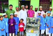 রাঙ্গুনিয়ায় তৈয়্যবিয়া রাহাতিয়া আজিজিয়া মাদ্রাসায় সুপেয় পানির কুলার স্থাপন